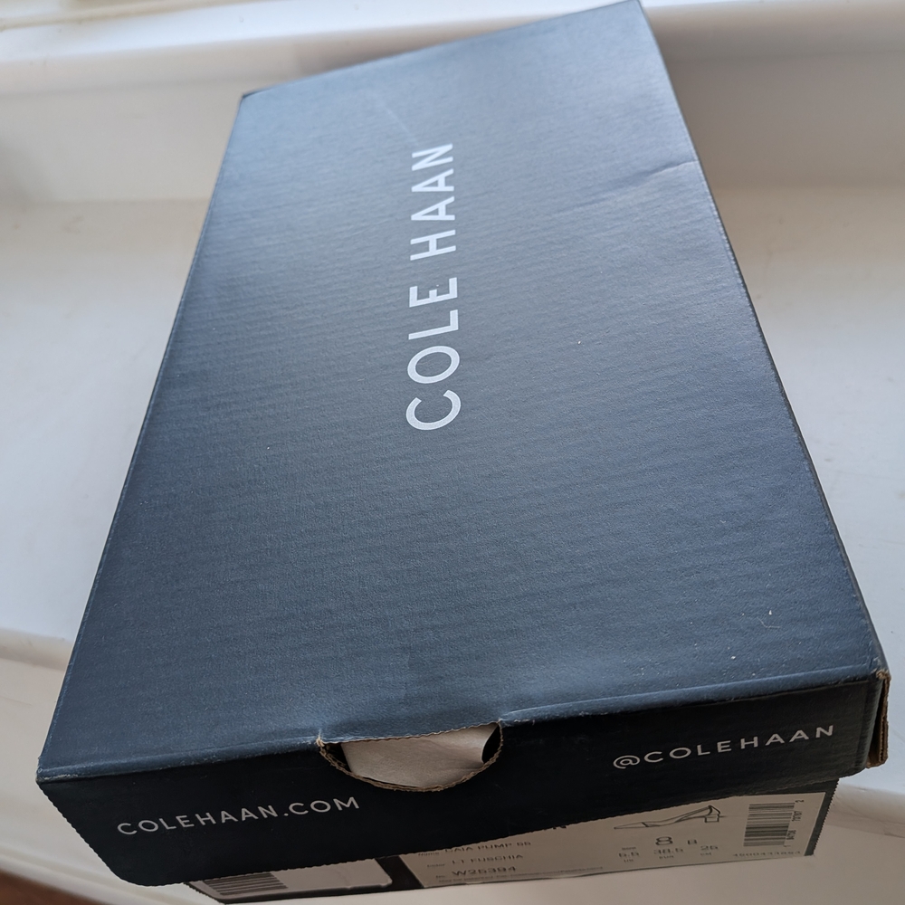 Cole Haan Elegant Caia Pump Suede Size 38.5 8 Open Side - Picture 9 of 10